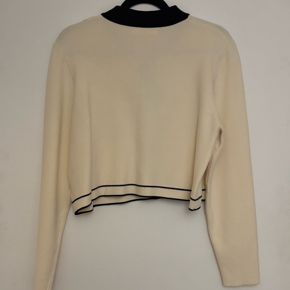 NWOT Oak + Fort Cropped Suiting Cardigan - Picture 4 of 5